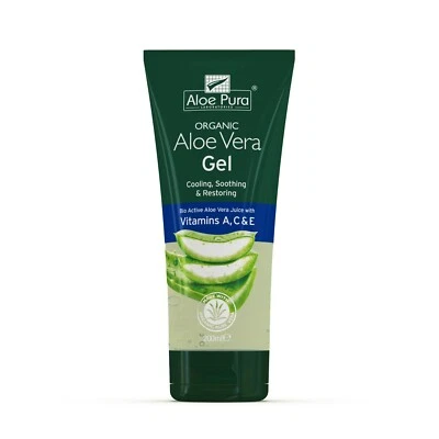 Aloe Pura Aloe Vera Organic Gel with Vitamins A C & E - 200ml - Image 1 of 3