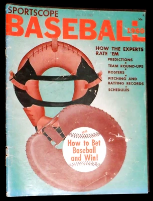 Sportscope Baseball magazine Summer 1960, Mantle, Williams, Mays, Drysdale, Fox - Image 1 of 4