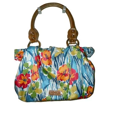 Nine & Co. Slouchy  Hobo Floral Satin Shoulder Bag - Image 1 of 4