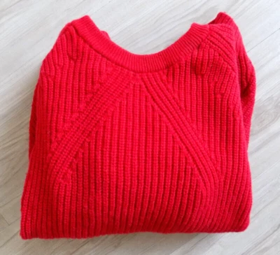 TED BAKER London Beautiful Wool Sweater Jumper Size 4 Red - Image 1 of 4