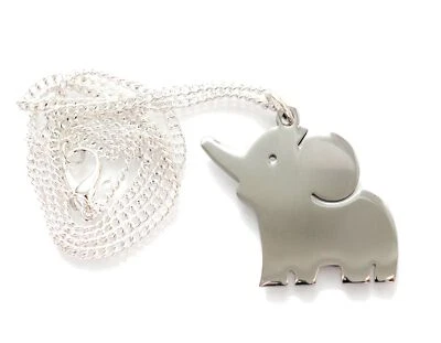 Collar Silueta Bebé Elefante Miniblings África Plata Acero Inoxidable 45cm Foto 1 de 4