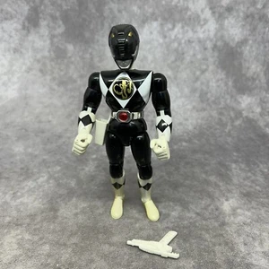 Mighty Morphin Power Rangers Karate Kick Zack 8" Black Figure 1994 - Yellowing - Picture 1 of 11