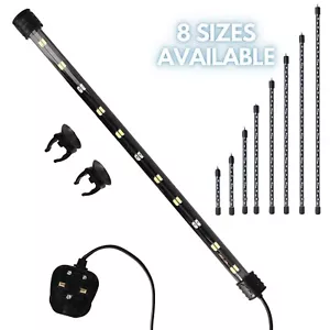 Aquarium Fish Tank Submersible LED Light Lamp Tube Bar White & Blue - UK Plug - Picture 1 of 4