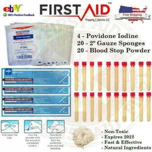 First Aid Blood Stop Powder - Non-Toxic Ingredients - U.S. Veteran Sellers - Picture 1 of 2