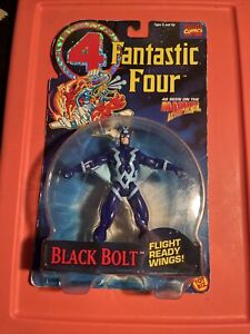 Fantastic Four BLACK BOLT 5” Action Figure Flight Ready Wings 1994 ToyBiz MOC