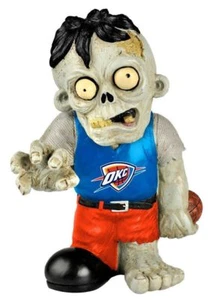 OKC Thunder Zombie en Azul Camiseta FOCO Estatua Oklahoma City Bobblehead Halloween - Imagen 1 de 1