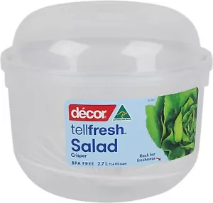 2x Décor Lettuce and Salad Mix Crisper Container with Removable Rack Free ShipAU - Picture 1 of 5