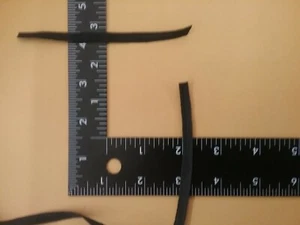 10 Yards 1/4" Inch Black Knitted Flat Elastic, Mask DIY Ear Straps/Ties - Picture 1 of 1