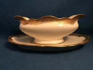 Jean Pouyat Limoges POY21 Sauciere oder Sauciere und Unterteller John Wanamaker - Bild 1 von 8