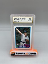 1989 Topps Baseball GREG MADDUX #240 Chicago Cubs FGA Graded 10 Gem Mint