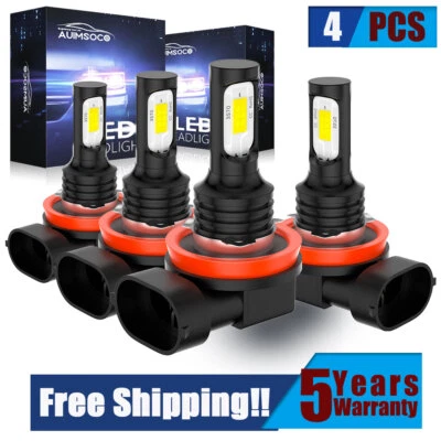 Kit de faros LED 10000K combo 4*H11 para Ford SSV híbrido enchufable 2019-2020 Foto 1 de 4