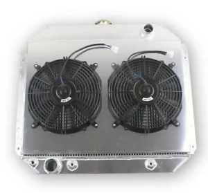 For 66-79 Ford Pickup F100 F150 F250 F350 Bronco Truck 4-Row Radiator Fan - Foto 1 di 8