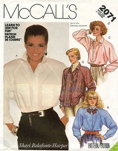 Blusa de Colección McCall's Misses de 1980 Patrón 2071 Talla 8 SIN CORTAR - Imagen 1 de 2