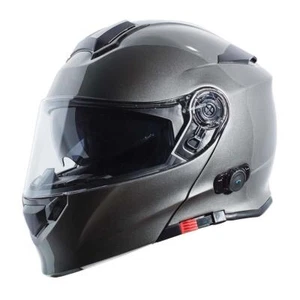 Torc T28B Full Face Modular Bluetooth Helmet - Silver Metallic - XX-Large - Picture 1 of 3