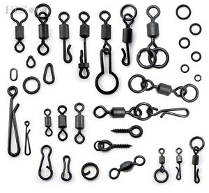 Carp terminal tackle, Swivels Clips Rig rings Links Loops Quick change - HLS