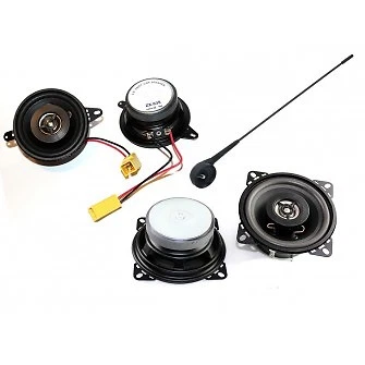 Kit fiat punto 1 serie 4 casse anteriori / posteriori + antenna kit completo di