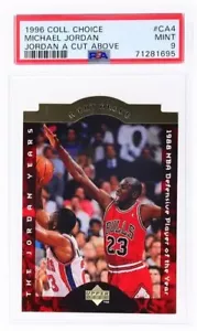 1996 Collector's Choice A Cut Above #CA4 Michael Jordan PSA 9 OTTIME CONDIZIONI - Foto 1 di 2