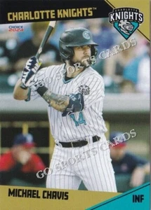 2024 Charlotte Knights Michael Chavis White Sox RC Rookie Minor Baseball Card - Picture 1 of 1