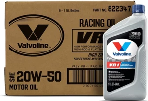 Valvoline VR1 Racing SAE 20W-50 Motor Oil 1 QT Case of 6 - Picture 1 of 9