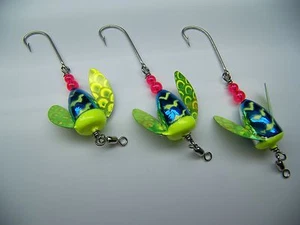 SPIN N GLO LURE LOT 3 SPINNER TROUT SALMON STEELHEAD ALASKA AUSTRALIA WORDEN'S - Picture 1 of 3