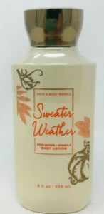 1 BATH & BODY WORKS SWEATER WEATHER BODY LOTION CREAM HAND 8 OZ SHEA BUTTER LOT - Picture 1 of 1