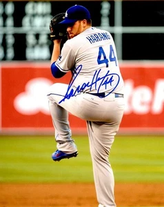 Signed 8x10 AARON HARANG Los Angeles Dodgers Autographed photo - COA - Picture 1 of 1