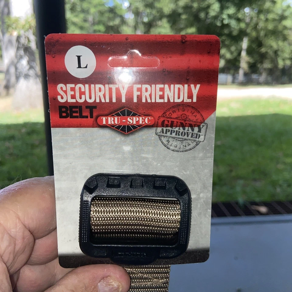 Tru-Spec Security Friendly Belt Size Large Tan Color Tactical - Image 1 of 4