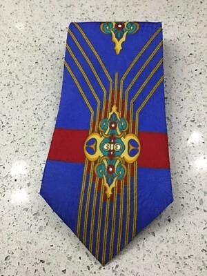 ANTONIO RICCI Men's 100% Silk Necktie ITALY Designer Geometric Multicolor - Image 1 of 4
