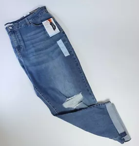 Levi Strauss Gold Women's Mid Rise Boyfriend Cropped Cuffed Jeans 24 w37 NWT - Picture 1 of 12