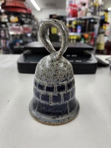 Vintage Bloomquist Multicolored Art Pottery Bell In Good Condition! - Picture 1 of 8