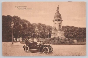 Olanda Gravenhage monumento nazionale Aia antica auto cartolina non affrancata - Foto 1 di 2