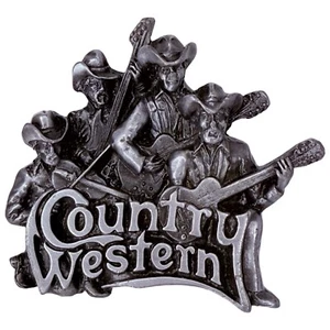Vintage Country Western Band Singer Rodeo T-96 USA Cowboy Belt Buckle Bergamont - Picture 1 of 12