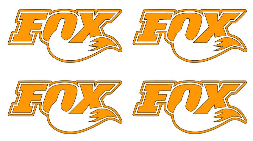 FOX  Shocks DIE-CUT   Decal  Sticker  (  4  PCS  )    Offroad  RC Truck NEW - Image 1 of 1