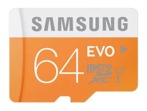 Samsung EVO 64GB microSDXC micro SD SDXC UHS microSD for GALAXY S5 S7 S8 S9 card - Picture 1 of 1