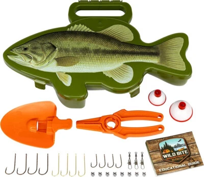 Flambeau Exterior Wild Bite "Bajo" Kit de Pesca Caja de Aparejos - Totalmente Nuevo Foto 1 de 4