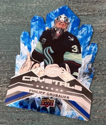 2021-22 Upper Deck Ice - Ice Crystals #IC-26 Philipp Grubauer - Seattle Kraken - Image 1 of 2