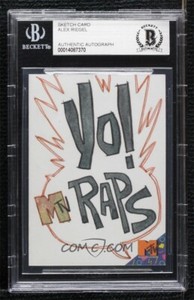 Rare Yo MTV Raps Ted Demme Original Art Sketch Card 1/1 BAS