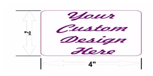 30 CUSTOM PERSONALIZED SEALS LABELS GLOSSY STICKERS 2" X 4" - Picture 1 of 1