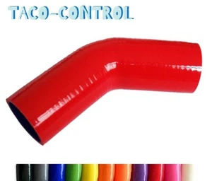 ID64mm 2 1/2" a 2 1/2" 45 Grados Manguera 3 Capas Silicona Codo Manguera Turbo Tubo Rojo - Imagen 1 de 10