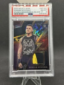#1/1 Dirty Dominik Mysterio 2023 Black Panini Select WWE Sparks PSA - Picture 1 of 2