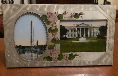 Monumento y Casa Blanca con marco de recuerdo y fotografías inversas de Washington DC Foto 1 de 4