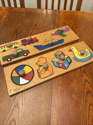 Doron Layeled LTD Color Handled Educational Wooden Puzzle for Toddlers 1998 EUC - Image 1 of 4