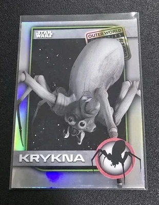 2025 Topps Chrome Star Wars UO-10 KRYKNA Outer World Oddities Insert - Image 1 of 2