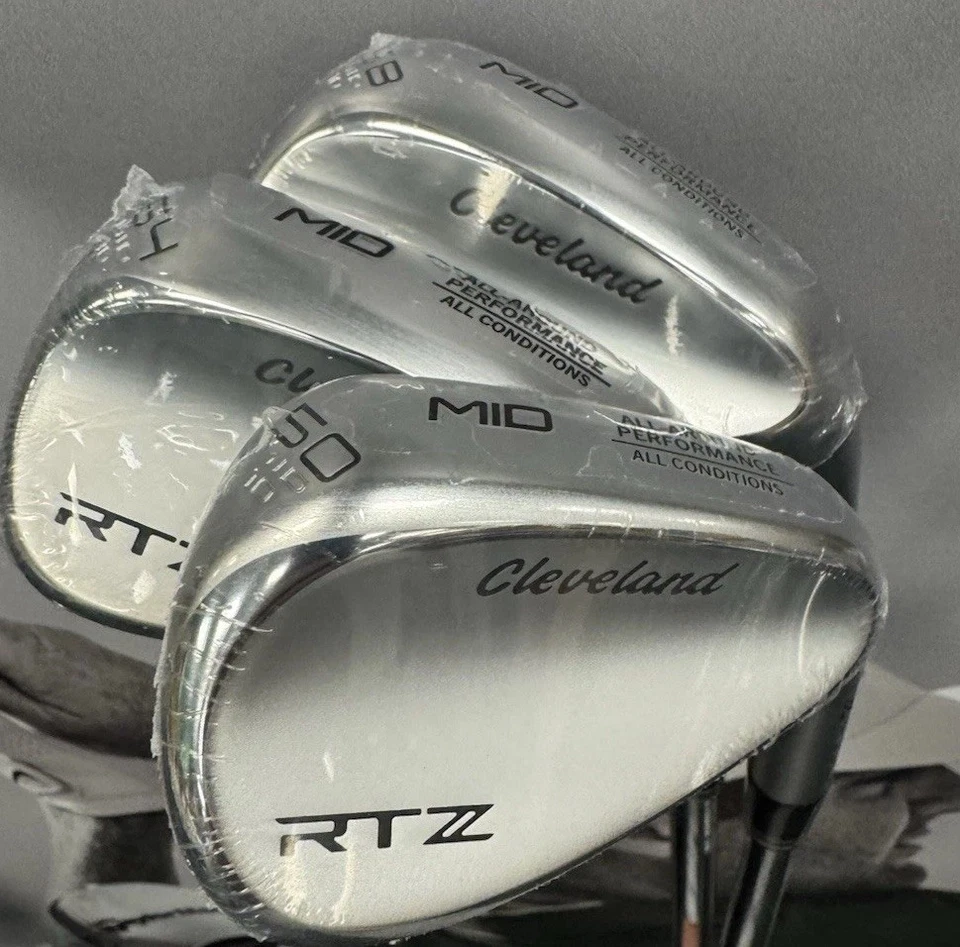 New! Cleveland RTZ Tour Satin  50*, 54*, 58* Wedge Set - All Mid Bounce - Image 1 of 4