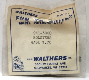 Refuerzos de metal fundido vintage Walthers escala 941-3000 HO (4) NUEVOS EN CAJA - Imagen 1 de 2