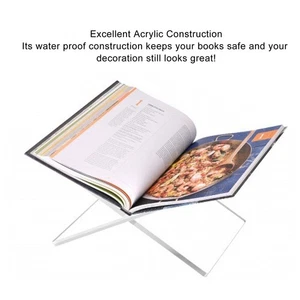 Acryl Buch Halter Offenen Buch Zeitschriften Display-ständer Für Café Hause - Bild 1 von 22