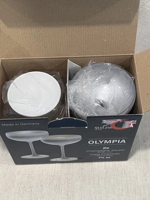 Stölzle Lausitz Olympia 香槟轿跑车玻璃,白色/银色 - 2 件套 — 第 1/4 张图片