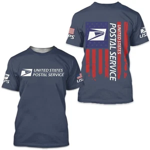 Postal Service T-Shirt, USPS Postal Worker 3D All Over Printed - Bild 1 von 3