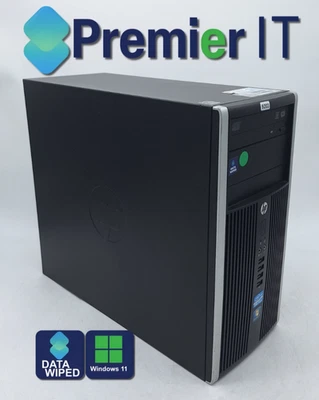 HP Compaq 8200 Elite MT PC - Intel Core i5-2400 4GB RAM + 500GB HDD - Image 1 of 4