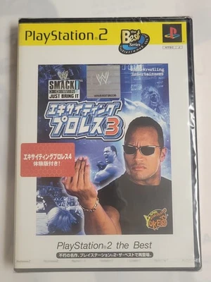 WWE Smack Down Exciting Prowrestling 3 Playstation 2 the Best (2002) Japan PS2 - Image 1 of 4